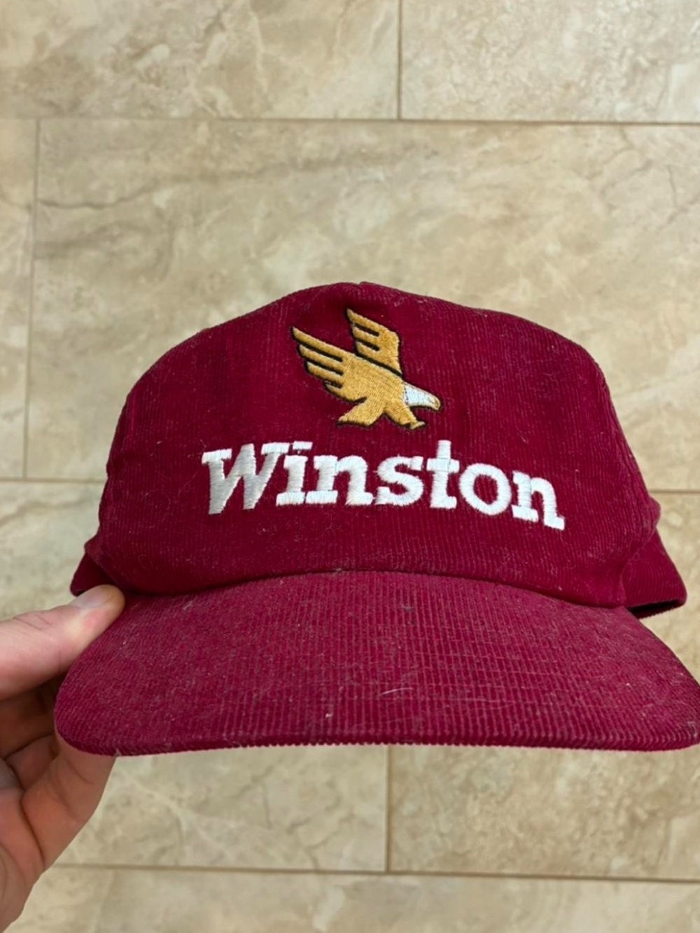 New Embroidered Winston Red Racing SnapBack